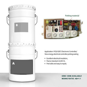 Two component electronic polyurethane pouring glue