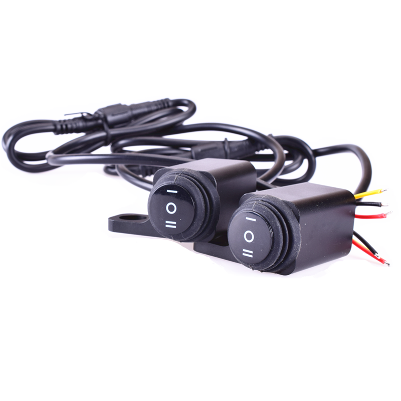 12V Motorcycle Switches On Off Fog Spotlight 3 Wire Handlebar Headlight Switches Button For Motorcycle Electrical System