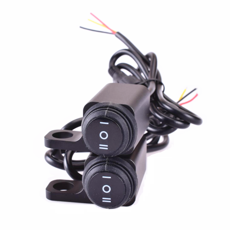 12V Motorcycle Switches On Off Fog Spotlight 3 Wire Handlebar Headlight Switches Button For Motorcycle Electrical System