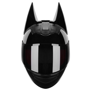 TK04 New model Full Face Motorcycle Street Helmet Women And Man Cute bat man With Ears Cute Cat Riding safety Helmet