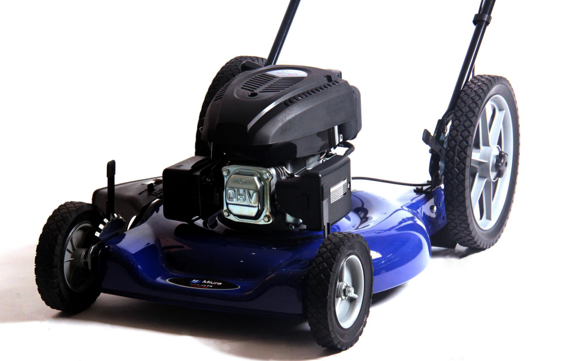 22 inch  hand push gasoline lawn mower with 158cc engine side discharge only off the shelf supply