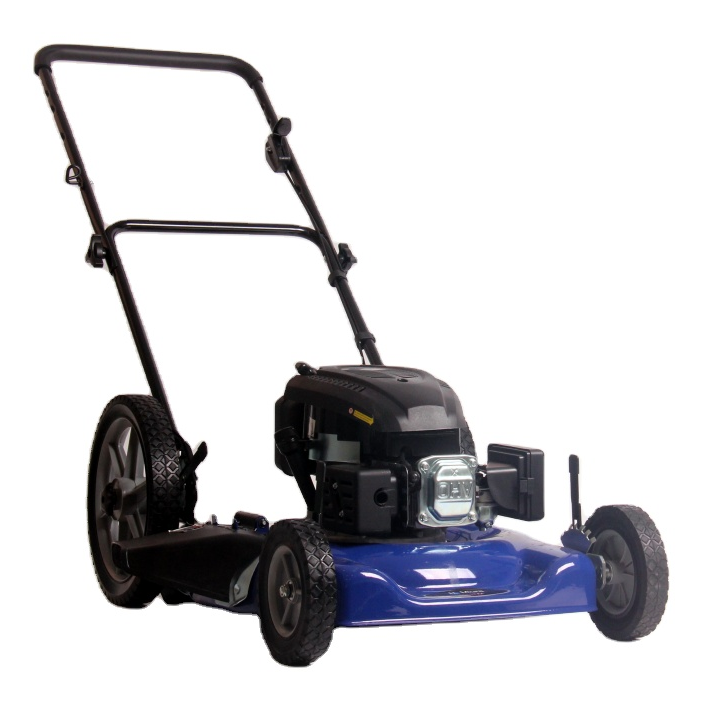 22 inch  hand push gasoline lawn mower with 158cc engine side discharge only off the shelf supply