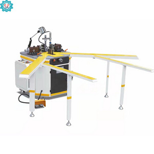 Hydraulic Heavy duty Single head window door Corner crimping Combining Machine for aluminum profile Door and Window making