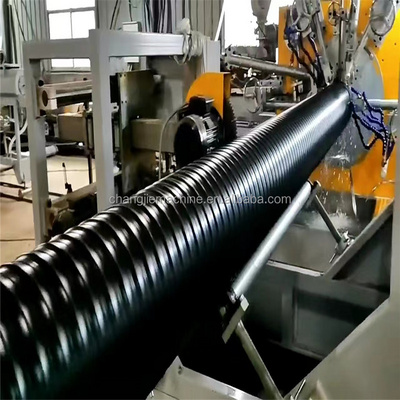 PE spiral corrugated culvert tube machine/Steel plastic pipe extrusion line