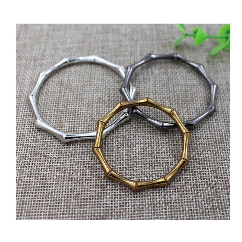 Factory wholesale fashion design decorative alloy round metal ring,o-ring handbag hardware