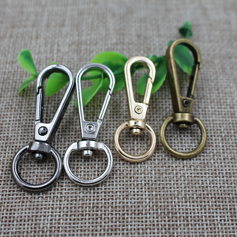 Factory direct metal handbag hardware swivel clip snap hooks for bag belt