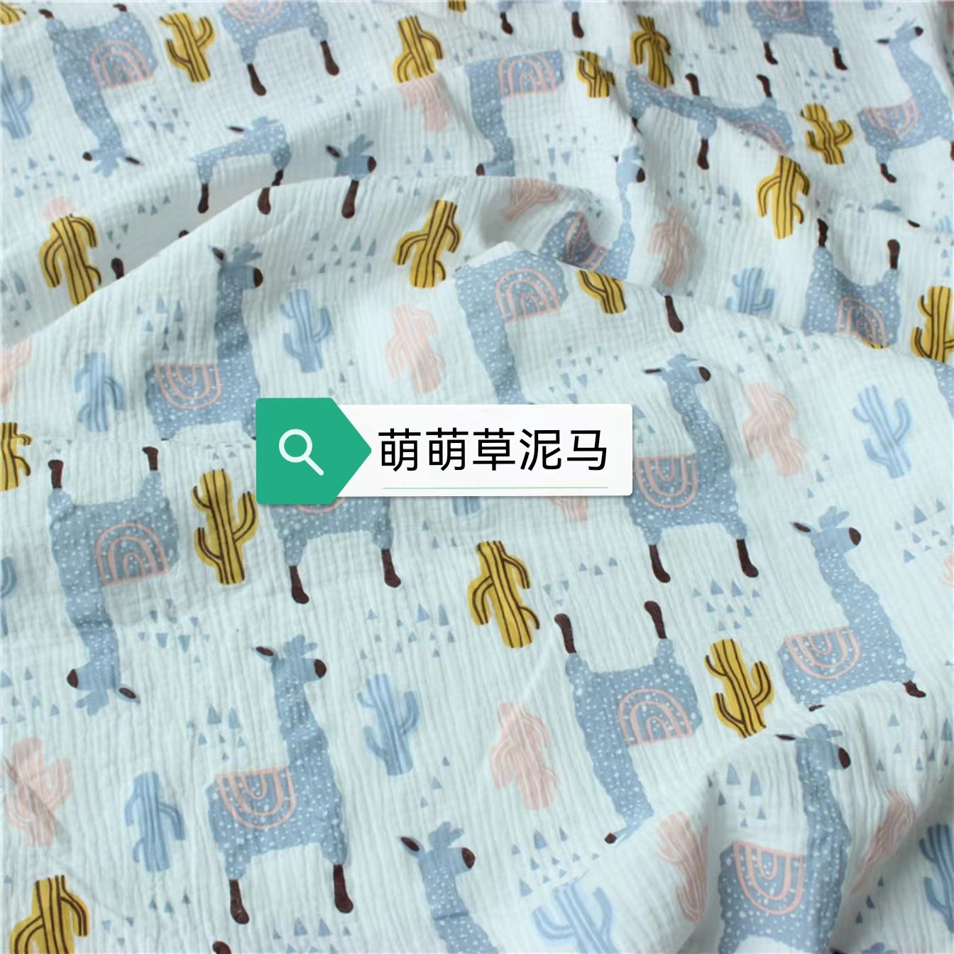 Stock Design Print Muslin Gauze Fabric Roll For Baby Swaddle Blanket Double Gauze 100% Cotton Muslin Fabric