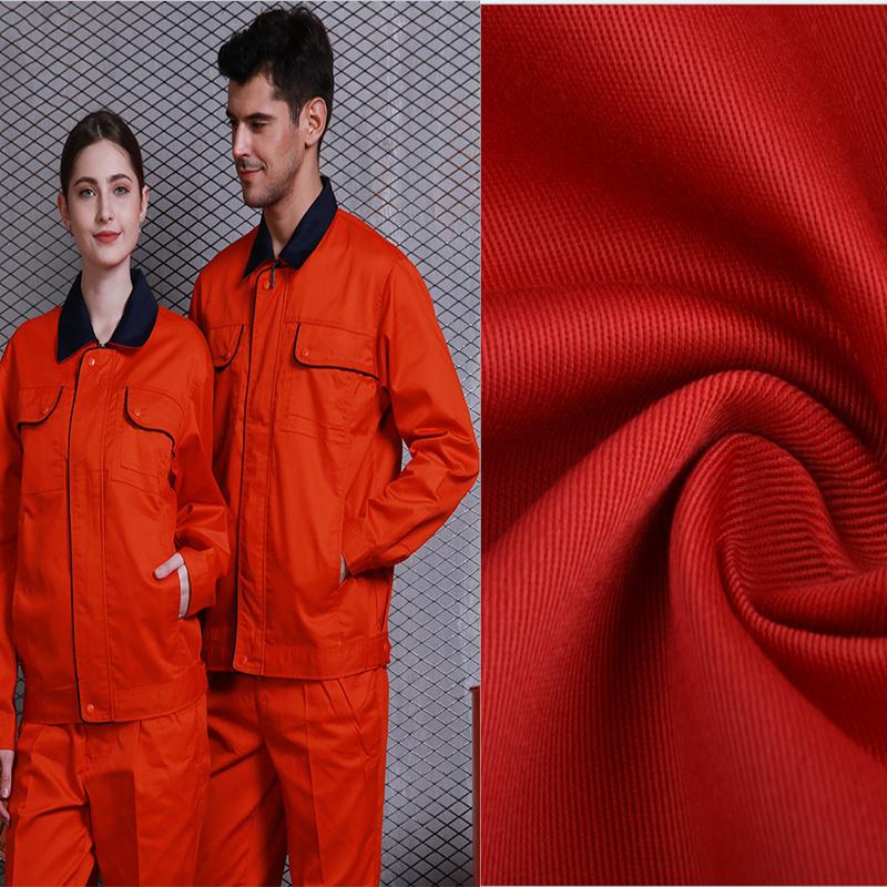 wholesale uniform workwear twill ripstop dyed 60 cotton 40 polyester fabric for garment