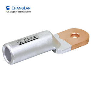 Bimetallic copper tube cable lug for cable connector