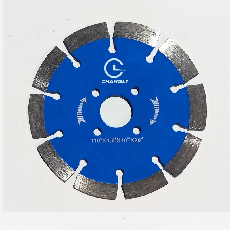 110mm Fast Dry Cutting Diamond Saw Blade Ten-tooth Sky Blue Diamond Powder Saw Blade for Hard Marble Granite Cutter Blade