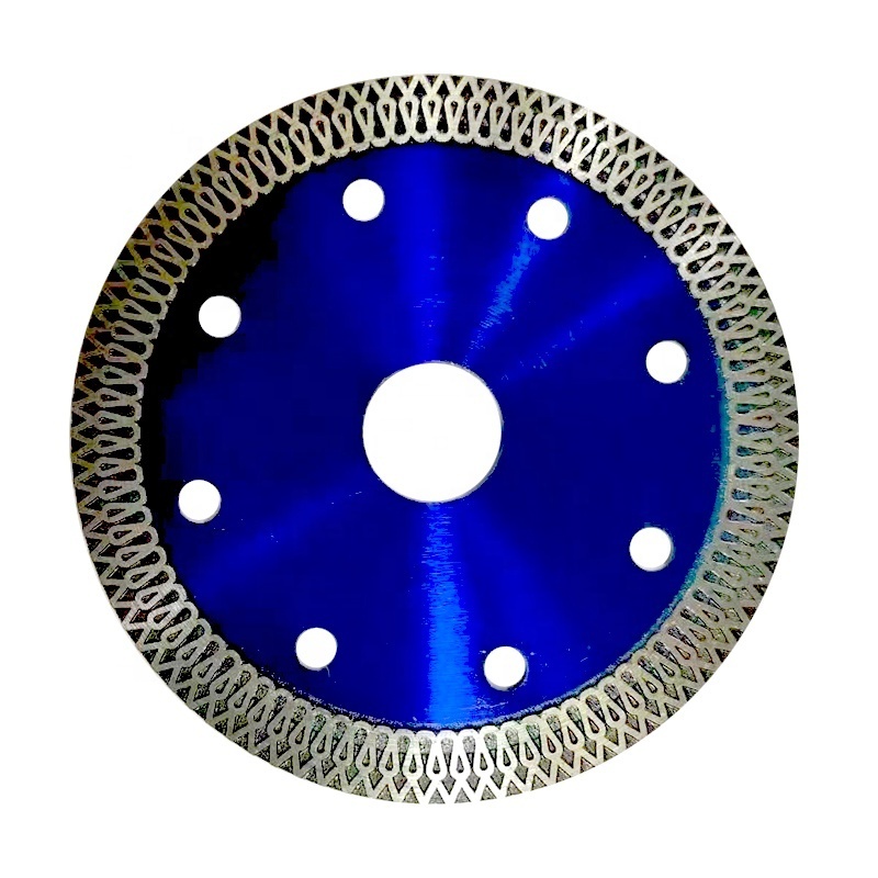 High repurchase rates Hot pressed X mesh turbo diamond blade blue dry wet diamond saw blade cutting disc for ceramic tile dekton