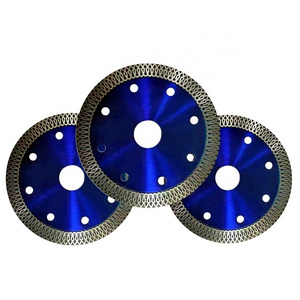 High repurchase rates Hot pressed X mesh turbo diamond blade blue dry wet diamond saw blade cutting disc for ceramic tile dekton