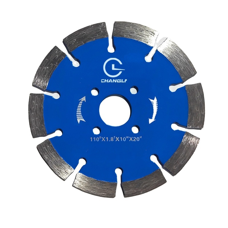 110mm Fast Dry Cutting Diamond Saw Blade Ten-tooth Sky Blue Diamond Powder Saw Blade for Hard Marble Granite Cutter Blade