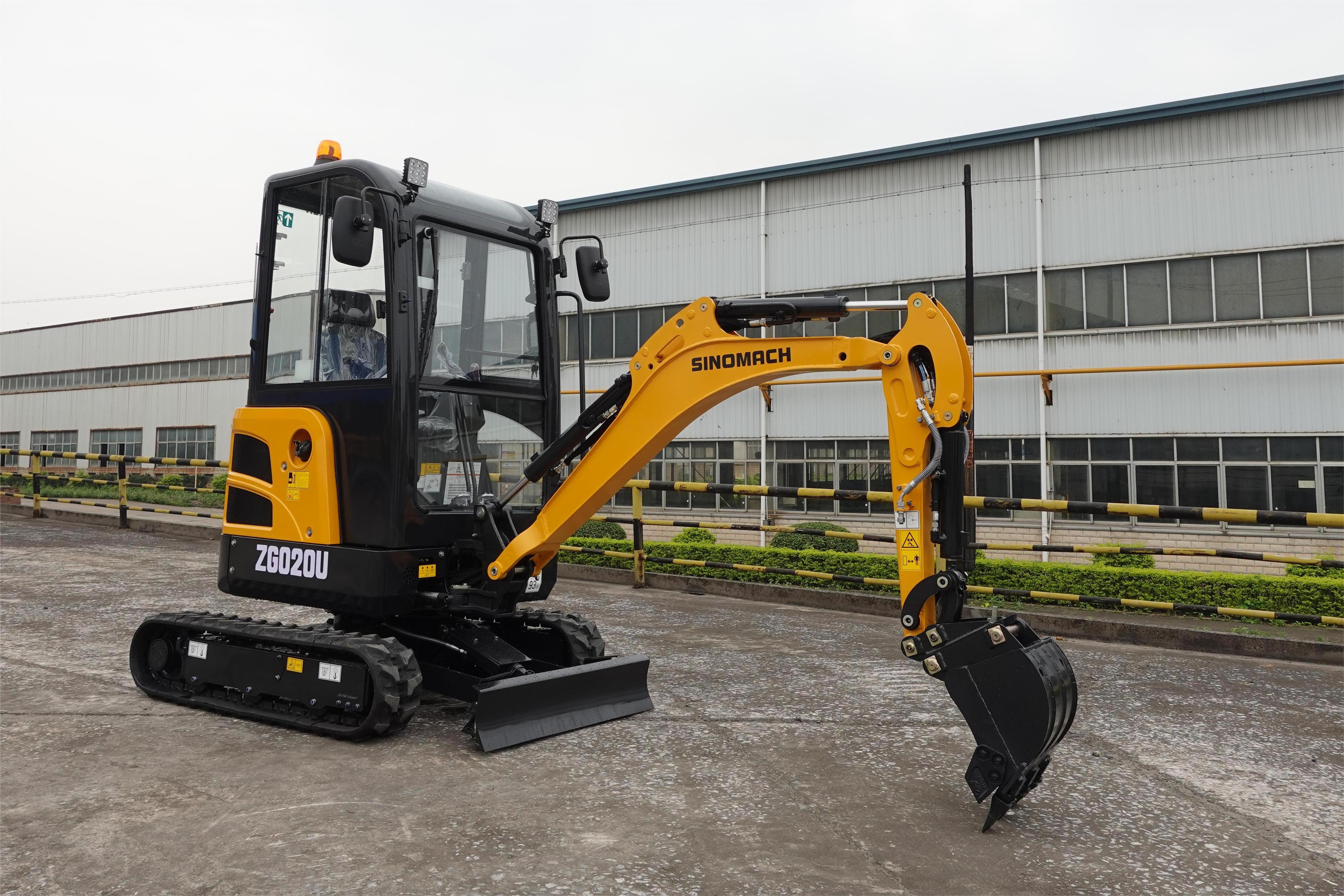 high operating efficiency New Original 1.5 Ton 2 Ton boom swing Small Digger mini loader excavator