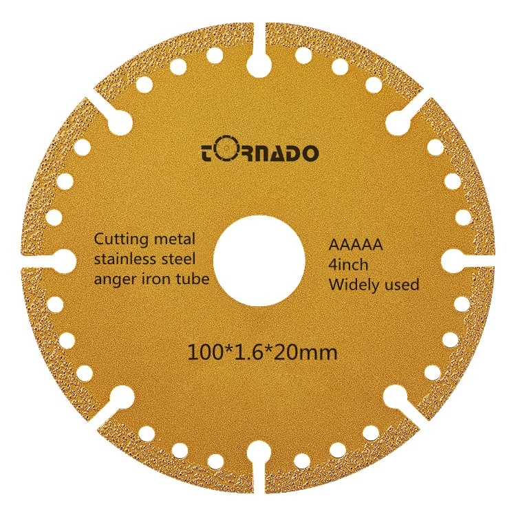 Diamond cutter 100 mm 4 inch circular disc square tube pipe iron saw blade cutting disc for rebar metal stainless steel