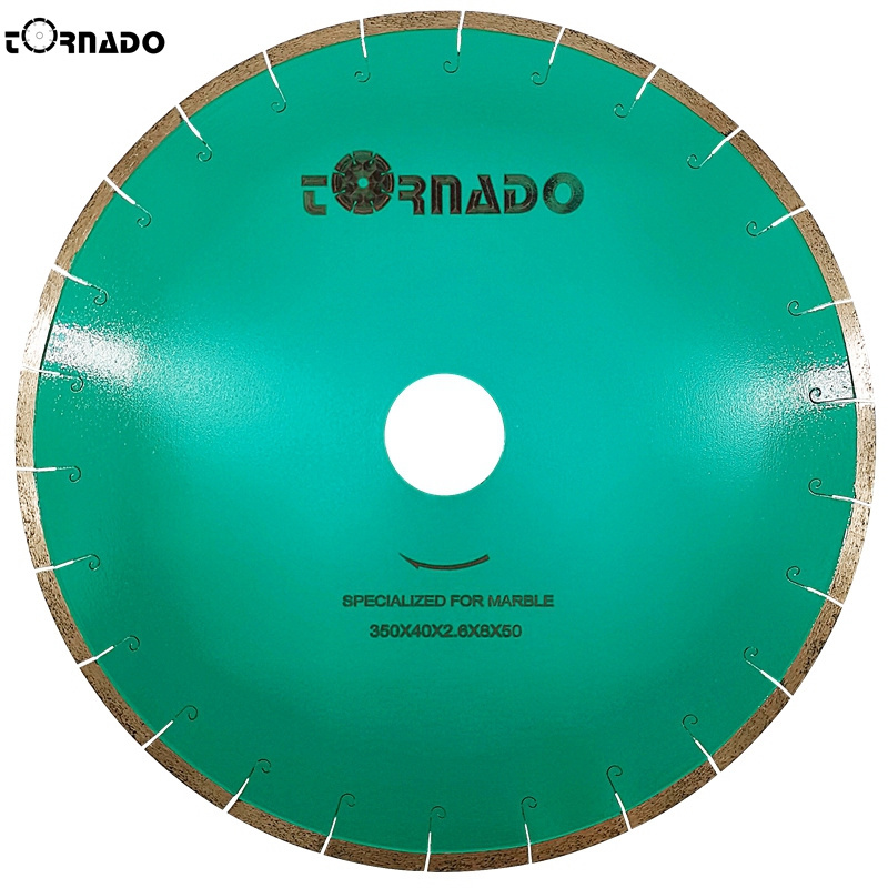 U shaped green rim round 14inch 350mm diamond marble hole cutting saw blade cutting tools accessories