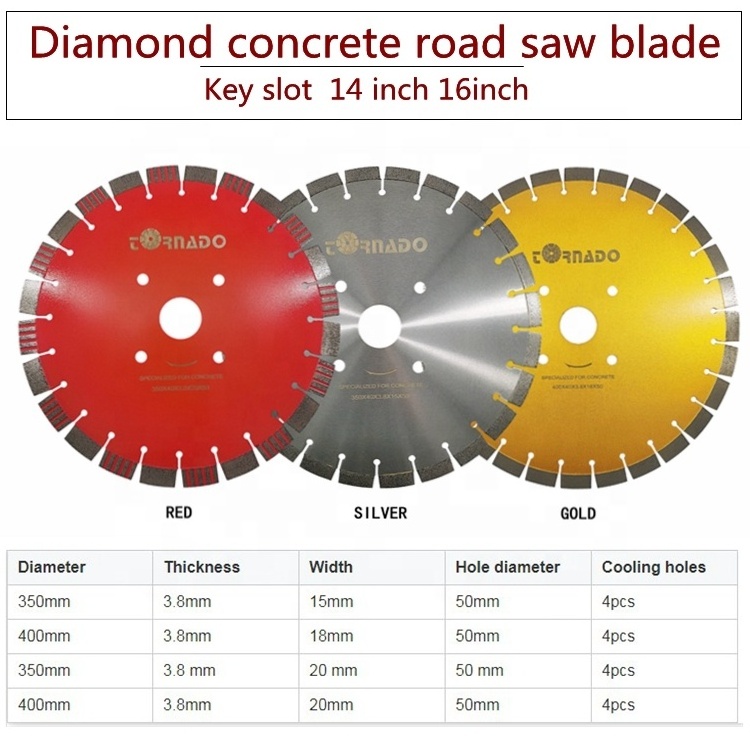 Sharp Cutter Diamond 16 inch 400 mm 3.8 mm Wet Cutting Disc Road Beton Reinforced Concrete Brick Slab Circular Saw Blades