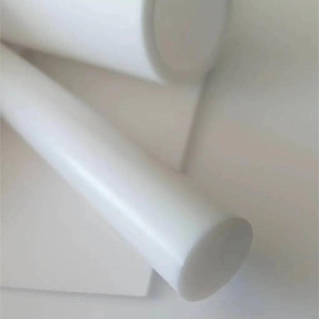 White Ptfe Pipe Rod High Temperature Resistant and Wear Resistant Ptfe Plate