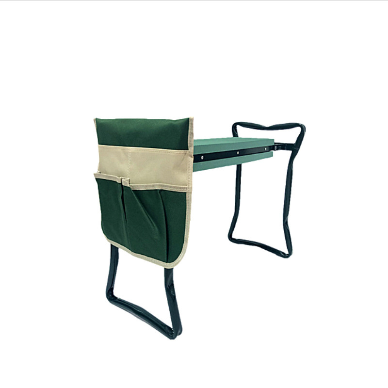 Garden kneeling stool with tool bag multifunctional outdoor small chair anti slip folding garden stool