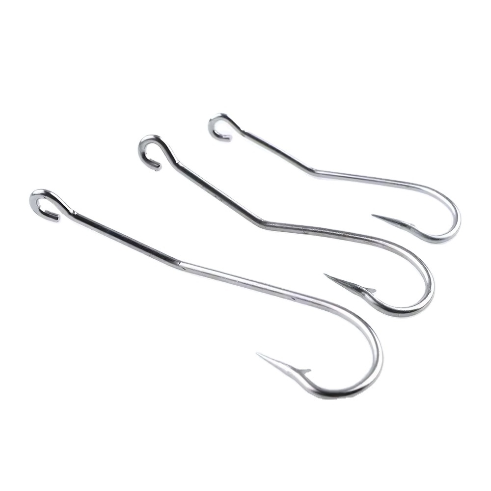 TRAMAX Stainless Steel Bent Shank Eel Hook Sea Water Fishing Hook 31022