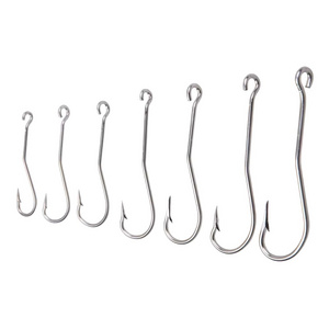 TRAMAX Stainless Steel Bent Shank Eel Hook Sea Water Fishing Hook 31022