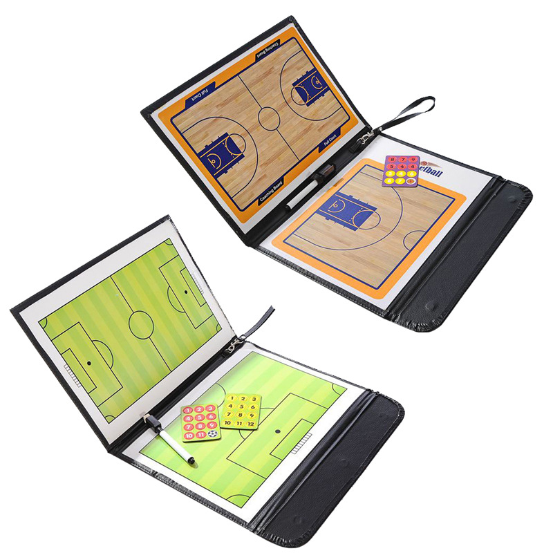 Magnetic Coach Clipboard Soccer Tactical Portable Referee Strategy Board Kit with Dry Erase Marker Pen Football tactic Board