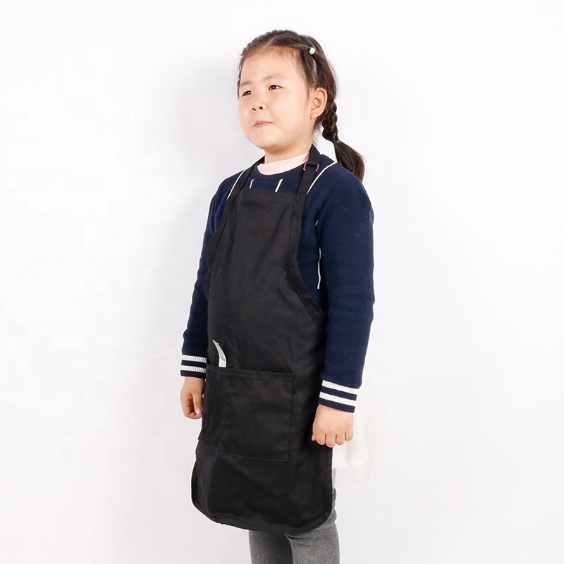 ChangRong Custom Adjustable  Recycled polyester cotton cooking kids children apron