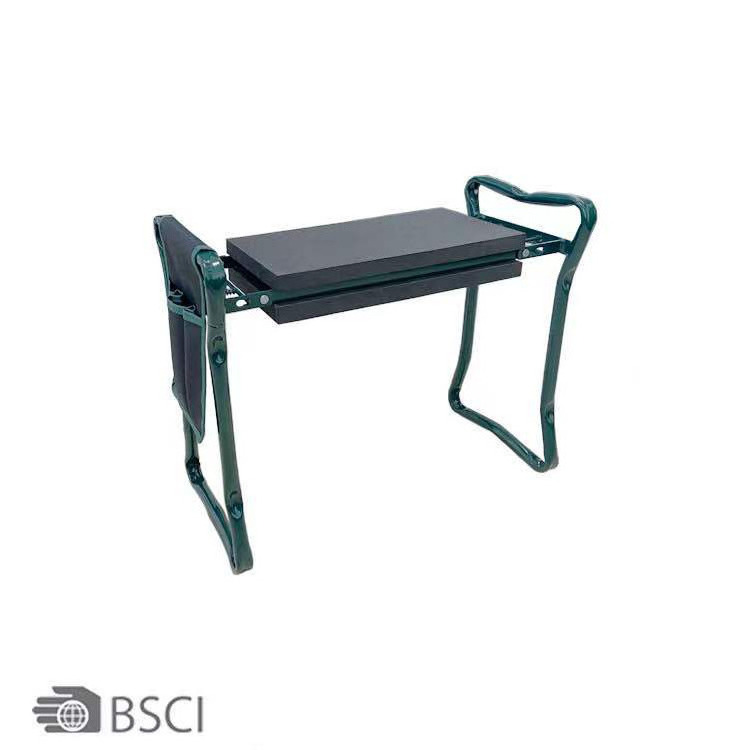 Garden kneeler tool folding seat