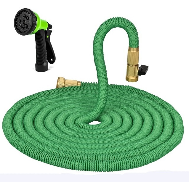 Cheap and fine expandable garden flexible garden brass manifold 3/4 valve 2 way garden hose