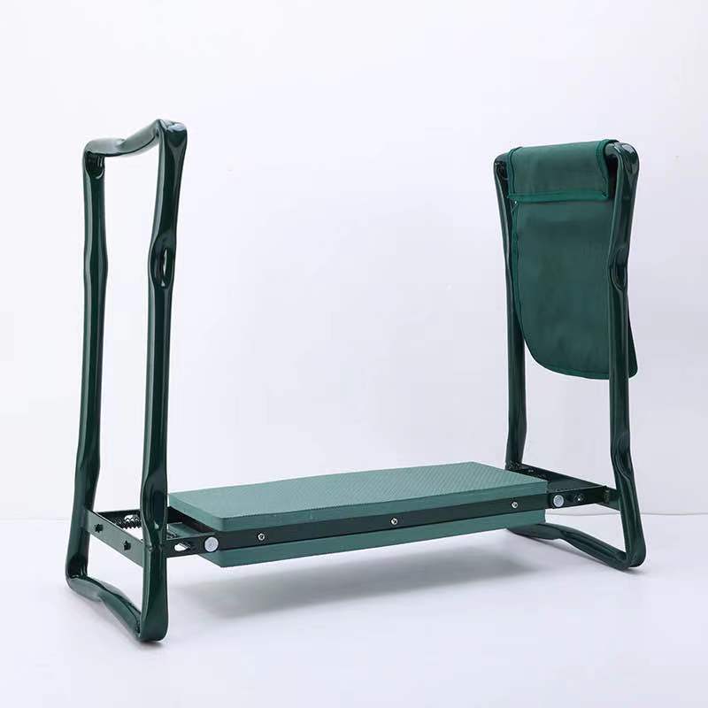 Garden kneeler tool folding seat