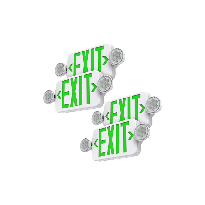 CR-7089G UL listed Emergency Exit sign made in China rechargeable light exit light combo 90 minutes back up Exit Light