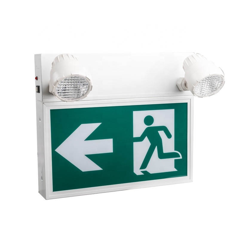 CSA&CUL Listed Metal Exit Sign Steel Running Man Exit Light LED Emergency Exit Sign Combo Manufacturer