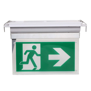 CR-7058 CE Approved Battery Backup Recessed LED Exit Sign