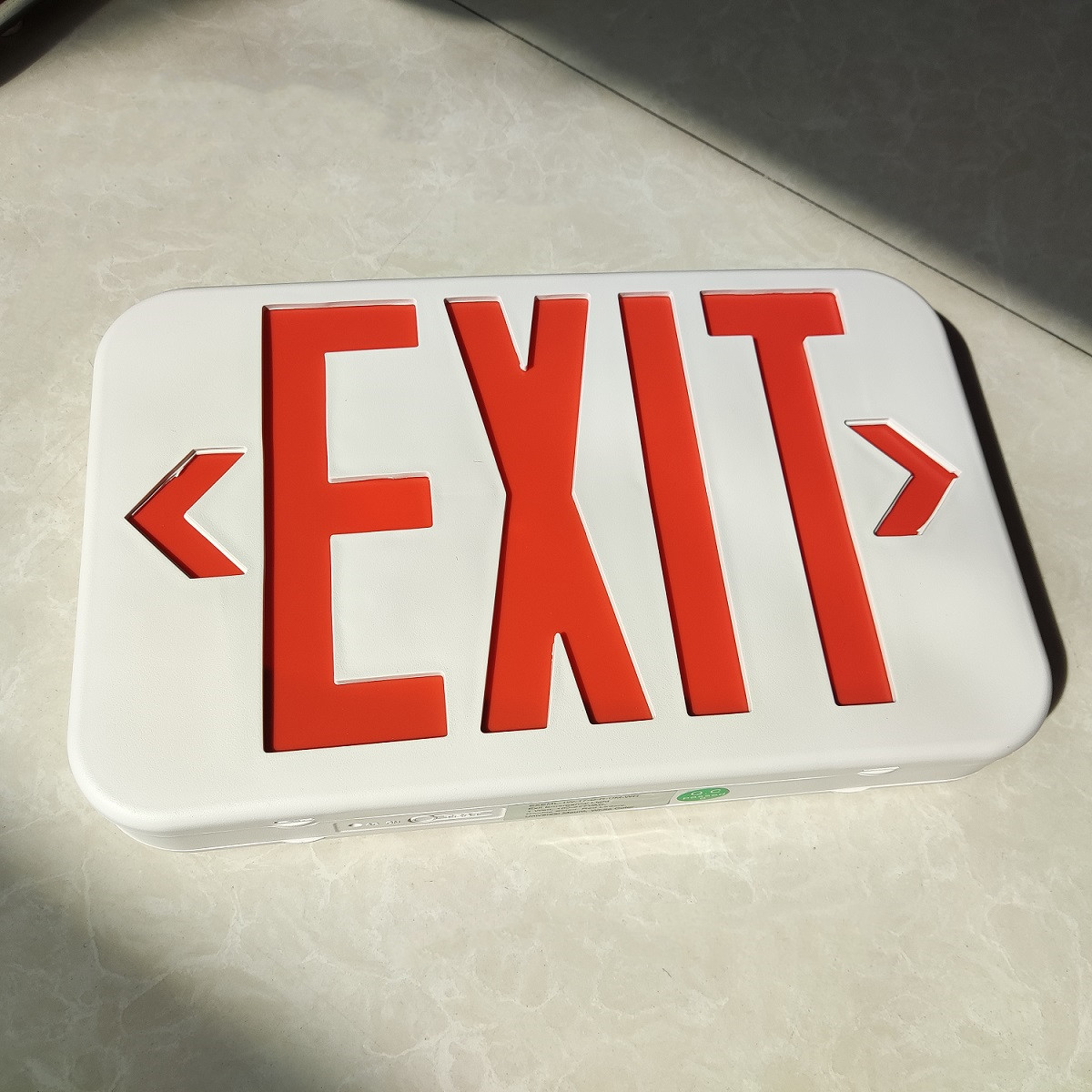 CR-7037 UL Approved Emergency LED Exit sign rechargeable wall , end and ceiling mounting exit light