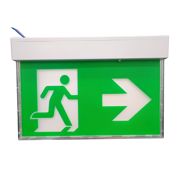 CR-7117 LED Emergency exit sign lit edge exit with multiple installation method CE/CB/SAA certified 3 hours exit light