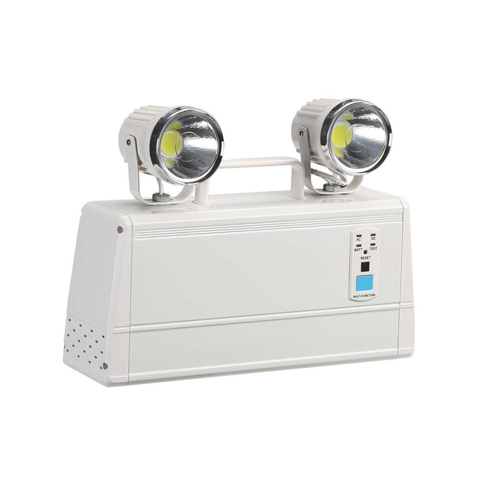 Adjustable Double Head Super Bright Aluminum Emergency rechargeable twin spot light with remote control