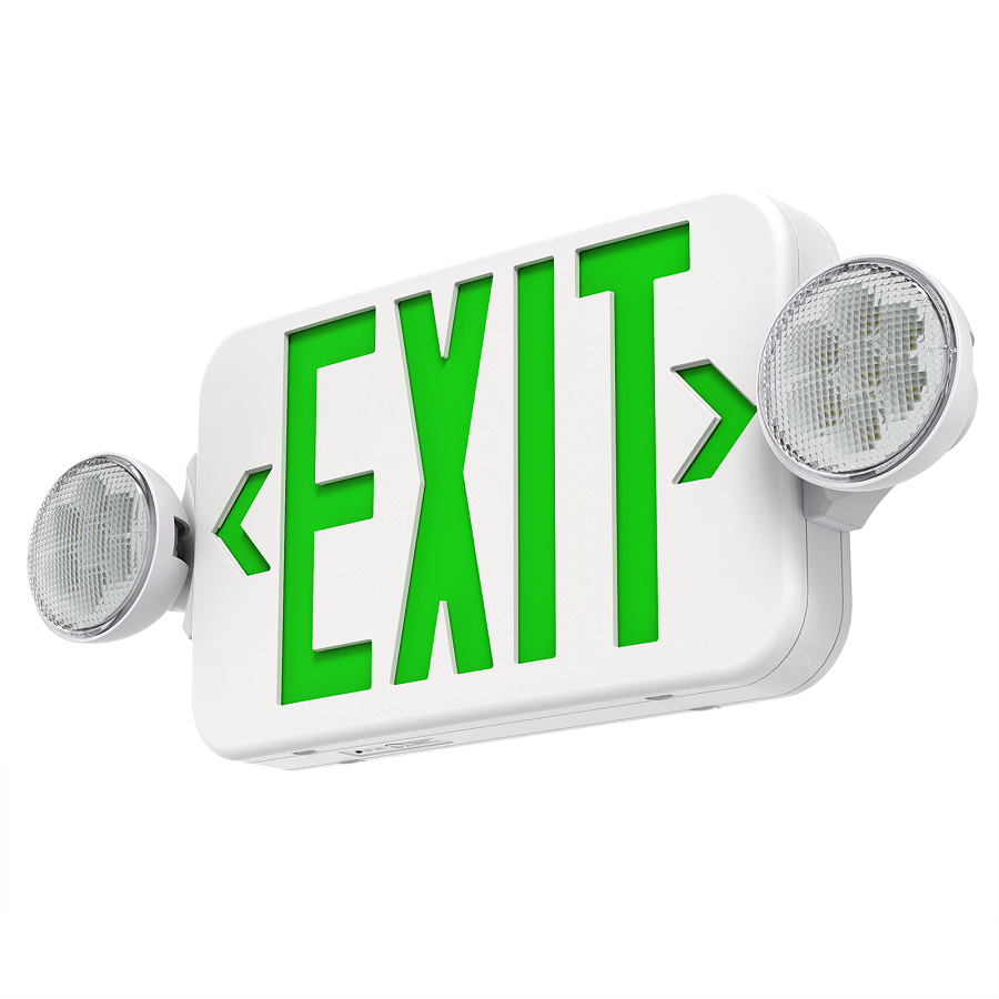 CR-7089 UL listed Emergency Exit sign Combo exit light with spot light double signed