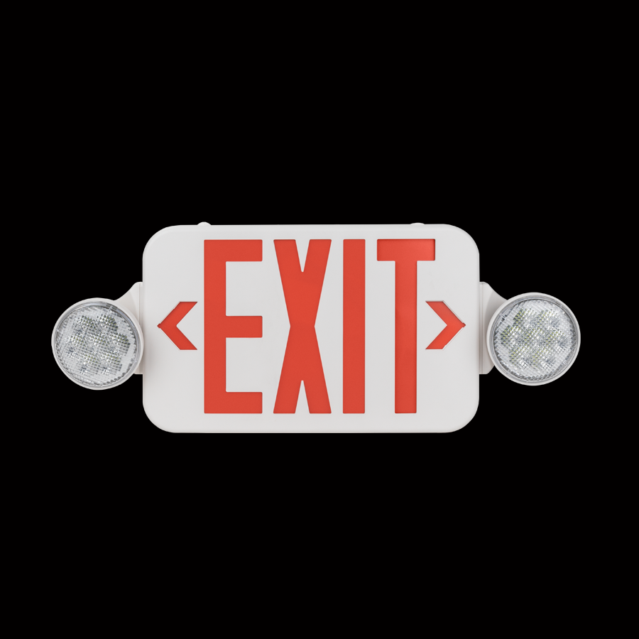 CR-7089 UL listed Emergency Exit sign Combo exit light with spot light double signed