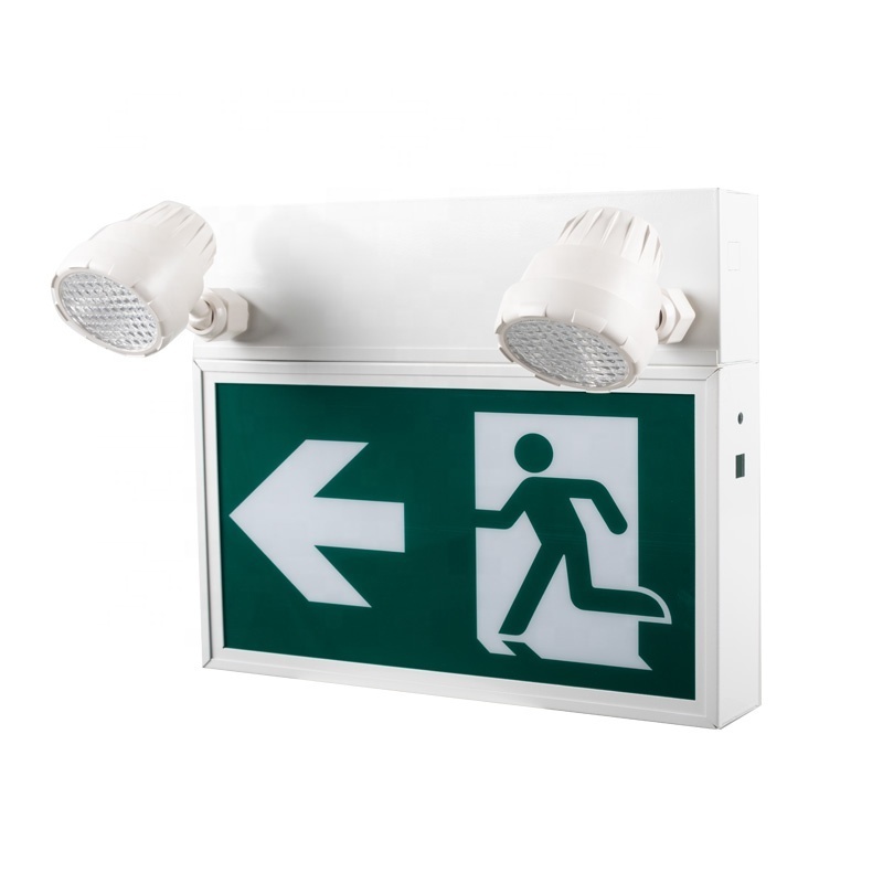 CSA&CUL Listed Metal Exit Sign Steel Running Man Exit Light LED Emergency Exit Sign Combo Manufacturer