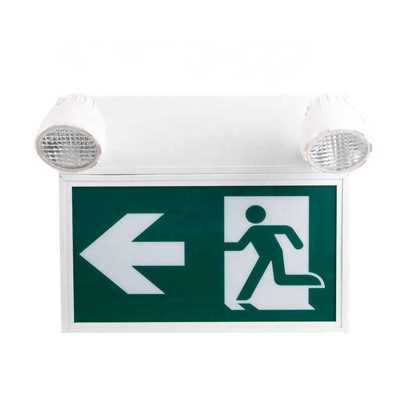 CSA&CUL Listed Metal Exit Sign Steel Running Man Exit Light LED Emergency Exit Sign Combo Manufacturer