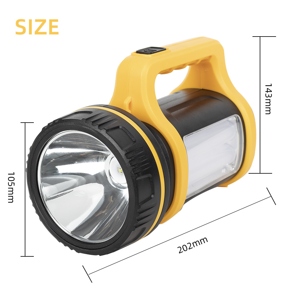 Multi Color Rechargeable 5W Led Torch Light Emergency Flashlight