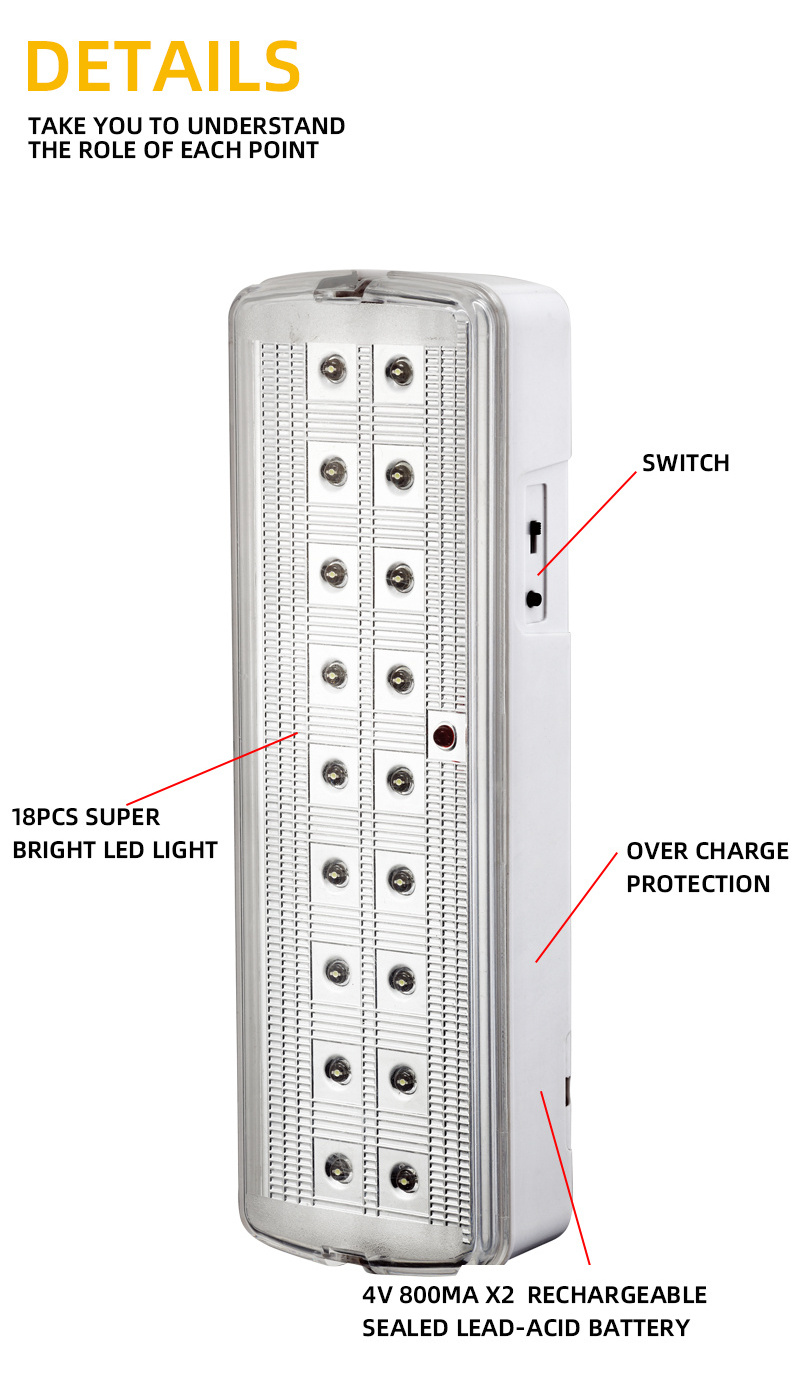 emergency exit sign light chargeable emergency lights rechargeable wall mounted