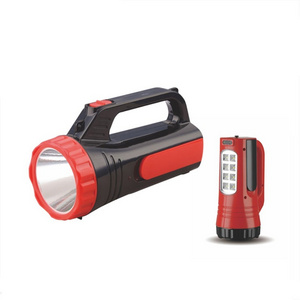 Rechargeable Torch Light Super Bright LED Torch+8pcs SMD Customized Wholesale 1W Plastic Outdoor Lighting Emergency Light 70 100