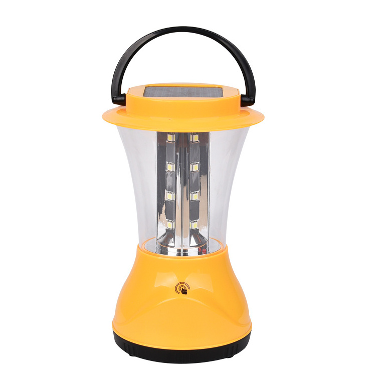 Solar Lantern with Dimmer Touch Button with Solar Panel Camping Solar Lantern