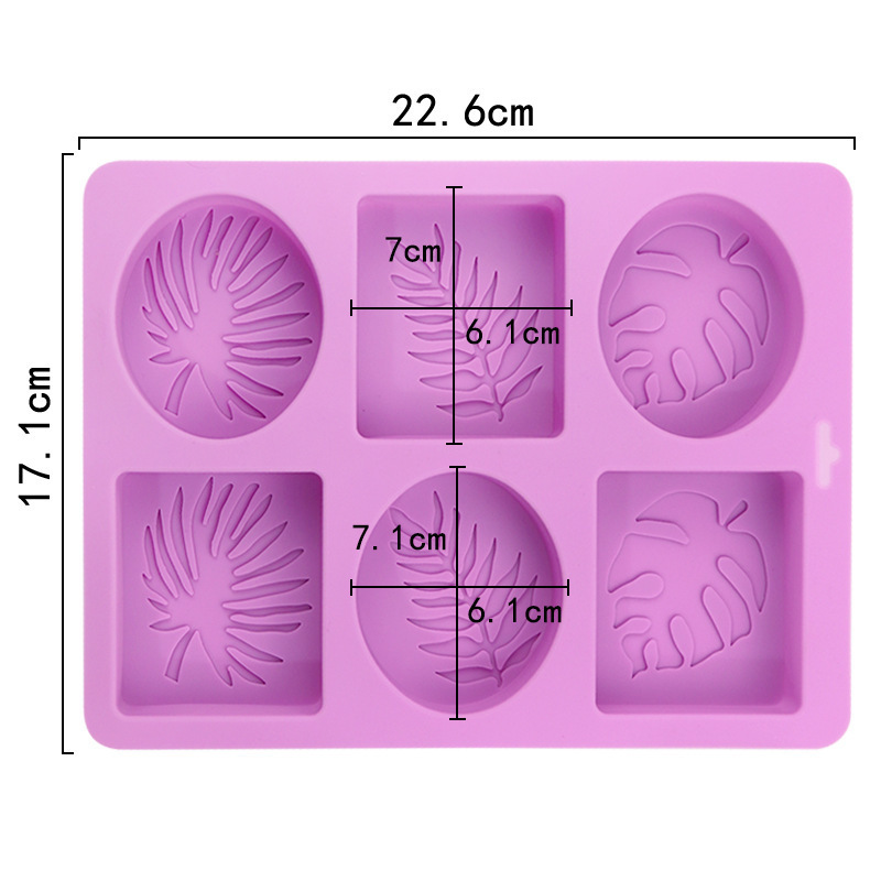 3D Round and Square Silicone Soap Mould Make Soap Table Silicone Mold  for Soaps Bath Bomb Mould Making Kit