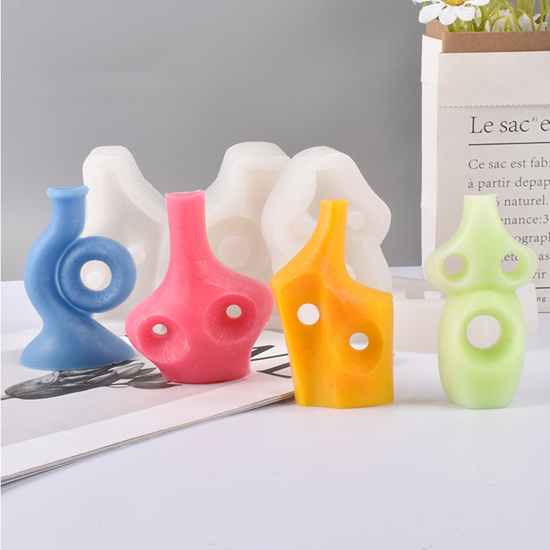 DIY Luxury Perfume Bottle Silicone Mold Scented Candle Plaster Epoxy Resin Ornaments Mould Handmade Soap Molds