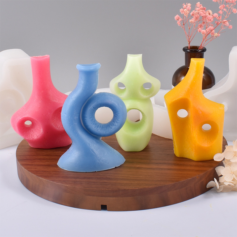 DIY Luxury Perfume Bottle Silicone Mold Scented Candle Plaster Epoxy Resin Ornaments Mould Handmade Soap Molds