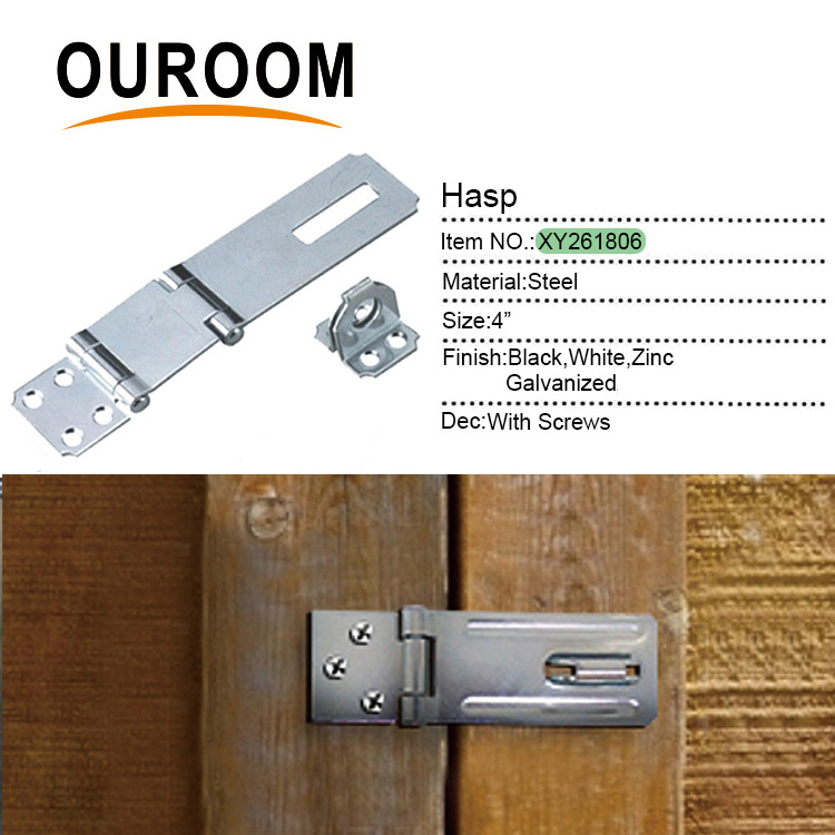 High Quality Heavy Duty Safety Lock Padlock Staple Hinge Box Hasp Latch