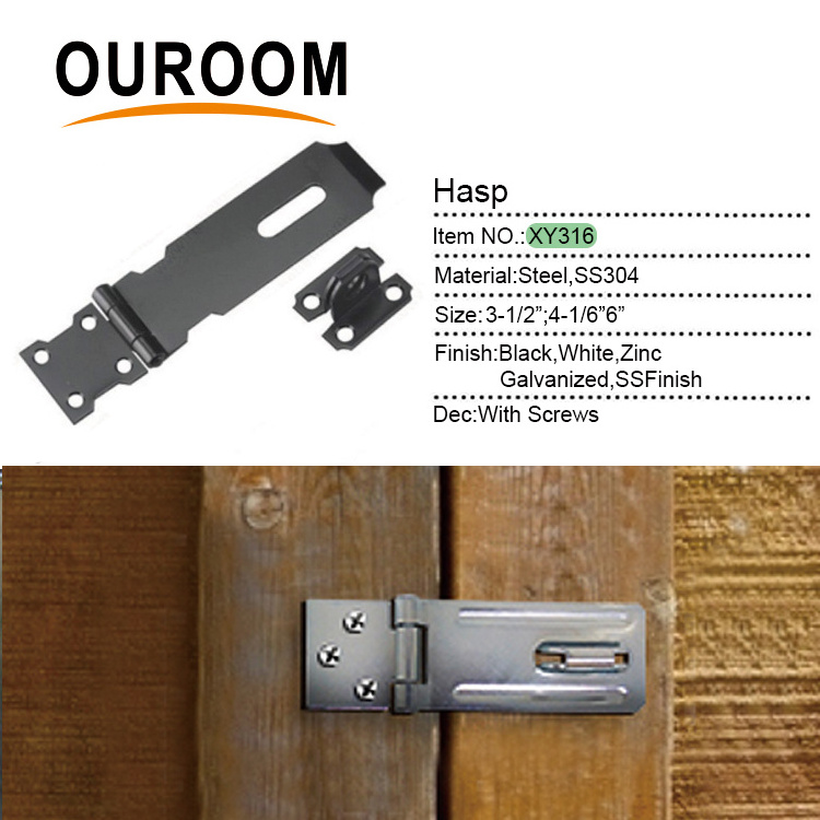 Hasp manufacturer Heavy Duty Steel Padlock Hasp Latch Hasp Lock And Staple