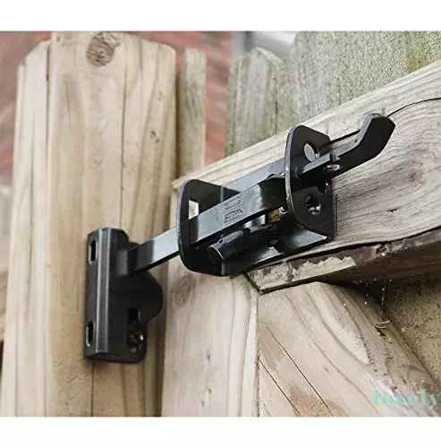 High Quality Black Steel SS304 Powder Coated Fence Gate Adjustable Gate Thumb Latch Set